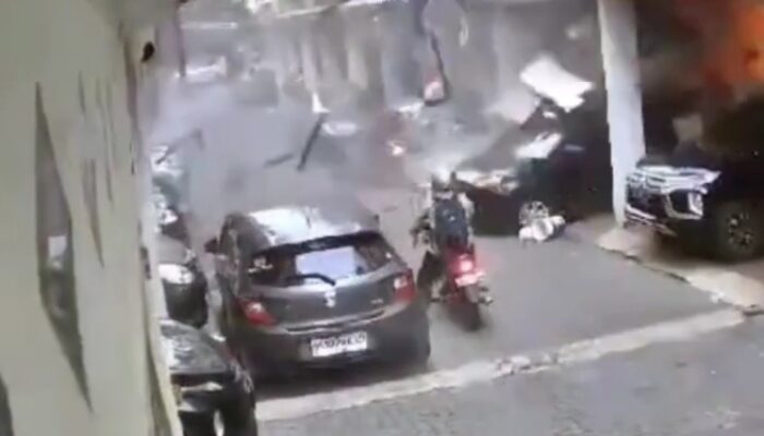 Rekaman CCTV Detik-detik Ledakan Gas di Medan, 2 Orang Terluka