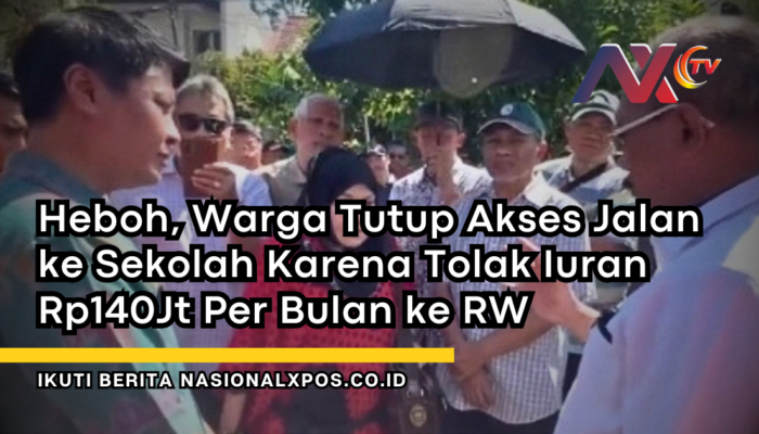 Heboh, Sekolah Tolak Iuran Rp140Jt Per Bulan ke RW, Warga Tutup Akses Jalan 