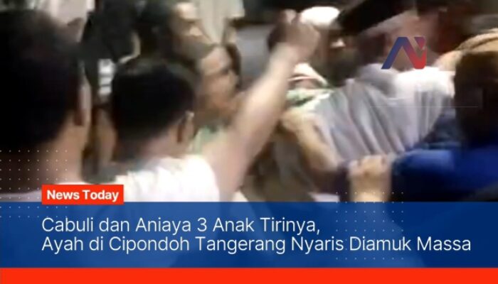 Cabuli dan Aniaya 3 Anak Tirinya, Ayah di Cipondoh Tangerang Nyaris Diamuk Massa