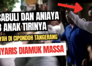 Cabuli dan Aniaya 3 Anak Tirinya, Ayah di Cipondoh Tangerang Nyaris Diamuk Massa