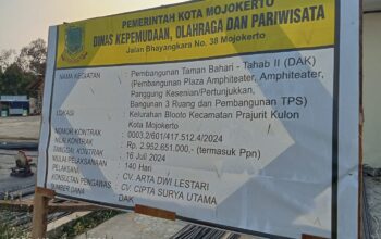 Proyek Taman Bahari Mojopahit Terindikasi Abai K3